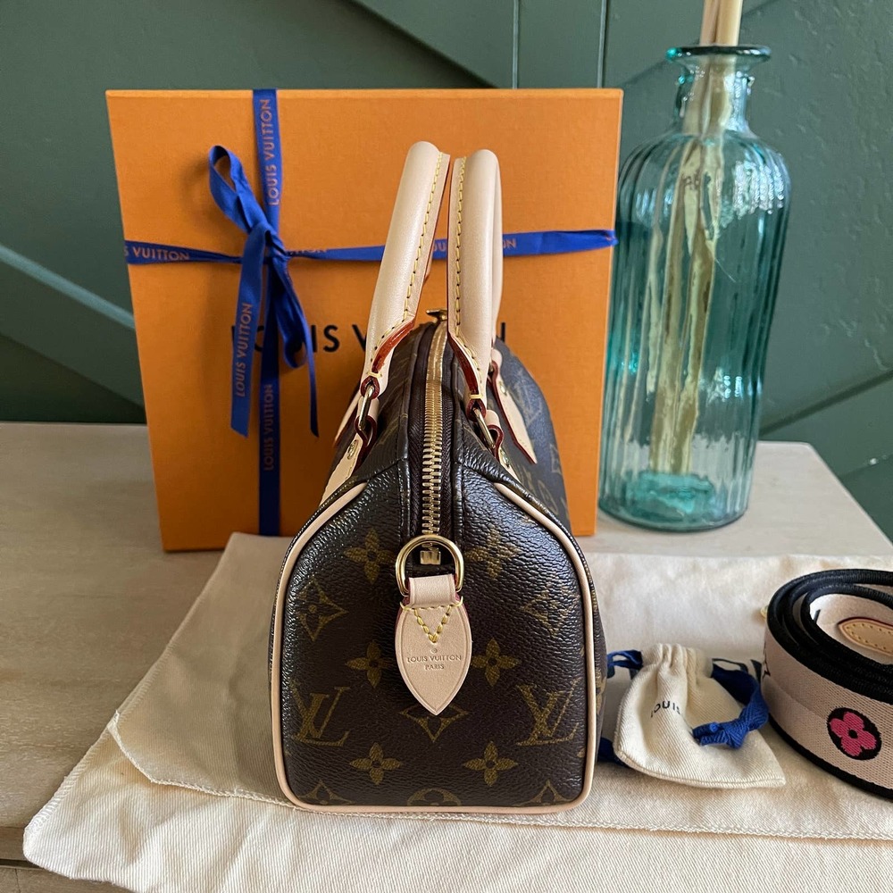 ❌SOLD❌NEW Louis Vuitton Speedy Bandouliere 20 Monogram Strap Black M45957 - Picture 3 of 14